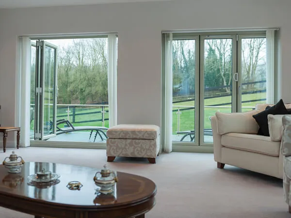 Pebble Grey Aluminium Bi-Folds
